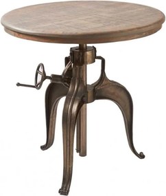 Masa design industrial cu inaltime reglabila, diametru 77cm, Grand Central 262820RM