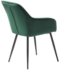 Scaun de dining verde din catifea Melfort – Unique Furniture