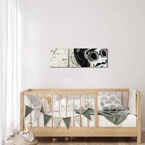 Tablou - Concurent (cu ceas) (90x30 cm)