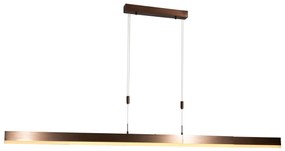 Lampă Pandantiv Reglabilă Bronz Închis cu LED Dimbabil - Lamba