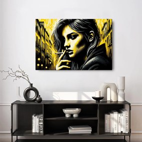 Tablou portret urban de femeie
