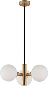 Lustră cu cablu GLOBE 3xE14/7W/230V, aurie