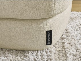 Colțar bej cu tapițerie din țesătură bouclé (cu colț pe partea dreaptă/cu șezlong) Leonore – Bobochic Paris