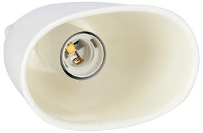 Lustră albă cu abajur din ceramică Sewilla – Candellux Lighting