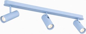 Plafoniera cu 3 spoturi directionabile cu bec GU10 Linca blue