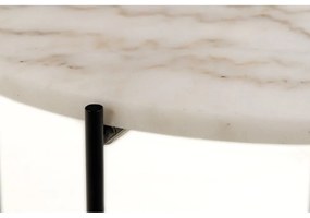 Măsuță auxiliară rotundă cu blat din marmură ø 52 cm Avila – Actona