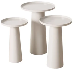 Masute de cafea Jacky, rotunde, set 3 buc