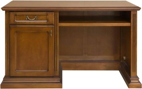 Birou lemn masiv nuc Valerio, 140 × 75 × 81 cm