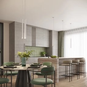 Lustră pe cablu Sollux SL.1337 ARCHE 1xG9/8W/230V alb