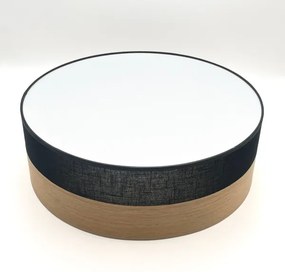 Plafonieră SIRJA WOOD 2xE27/15W/230V d. 45 cm negru/stejar