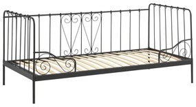 Pat pentru copii 90x200 cm negru Alice - Vipack