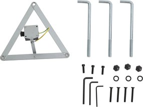 Felinar clasic de exterior negru 200cm 3 lumini IP44 - Daphne