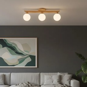 Lustră aplicată ANTONIO 3xG9/5W/230V stejar/alb