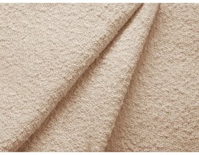 Colțar bej extensibil cu tapițerie din țesătură bouclé (cu colț pe partea stângă ) Jodie – Micadoni Home