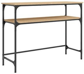 834046 vidaXL Măsuță consolă, stejar sonoma, 100x35,5x75 cm, lemn prelucrat