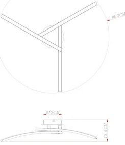 Plafonieră LED Globo 67098-18 TANSY 3×LED/6W/230V