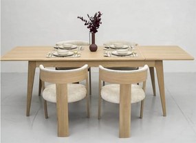 Masă lemn masiv Dining Brooklyn 180 (+60) х 90 х 77 cm