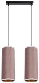 Lustr AVALO 2xE27/60W/230V cablu roz roz-miediu