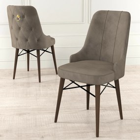 Set de scaune de sufragerie Pare Cappuccino, 6buc.