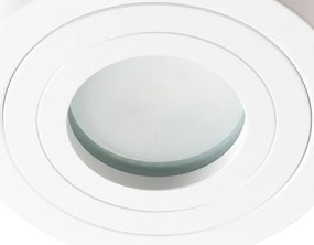 Spotlight modern rotund pentru baie alb - Capa