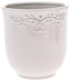 Ghiveci ceramic Ramillete alb, 13 x 14 cm