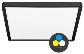 Plafonieră LED Ecolite W008S-CCT/24W/CR TERY LED/24W/230V IP40 negru