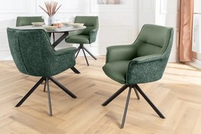 Set 2 scaune Pivotante, Piele Naturala LE GRAND verde