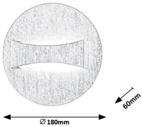 Rabalux 1438 - Aplică perete LED NEVILLE LED/6W/230V