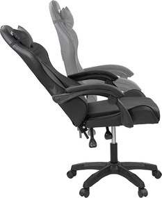 Raven gamer birou scaun pivotant negru