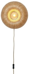 Aplica de perete Eco, Bambus, Barbados natural 35cm