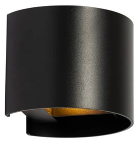 Aplica moderna neagra rotunda - Edwin