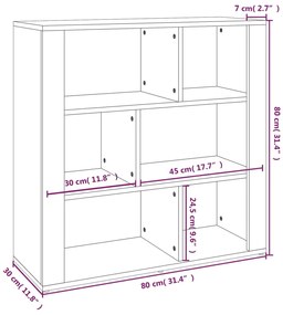 Servanta, stejar sonoma, 80x30x80 cm, lemn prelucrat 1, Stejar sonoma