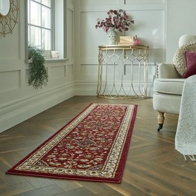 Covor tip traversă roșu 66x300 cm Sherborne – Flair Rugs