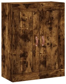 vidaXL Dulap pe perete, stejar afumat, 69,5x34x90 cm, lemn prelucrat