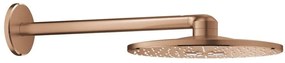 Palarie dus fix Grohe Rainshower 310 SmartActive, O31 cm cu brat, montaj pe perete, cupru mat (brushed warm sunset)
