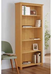 Bibliotecă în culoare naturală din lemn de pin 77x171 cm Pivo – Støraa