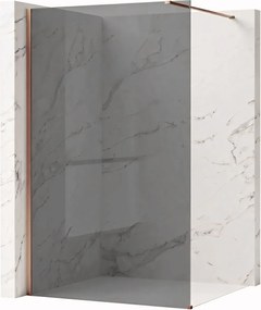 Paravan de dus Rea Flexi Grey / Brush Copper 130