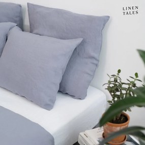 Lenjerie de pat gri deschis din fibre de cânepă pentru pat dublu 200x200 cm – Linen Tales
