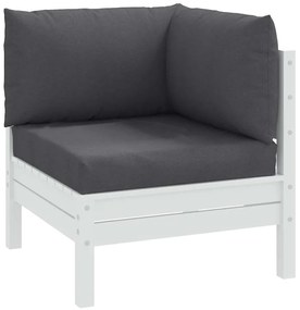 vidaXL Perne de paleți, 3 buc., melanj antracit, material textil