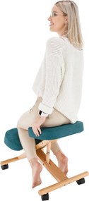 Scaun ergonomic, petrol/ fag, FLONET