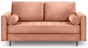 Canapea din catifea Milo Casa Santo, 174 cm, roz