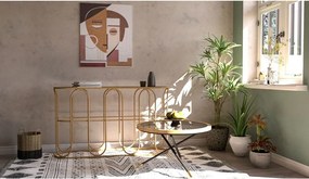 Masă consolă în culoare naturală din ratan 32x110 cm Samui – Mauro Ferretti