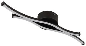 Plafoniera LED aluminiu negru mat BOYD