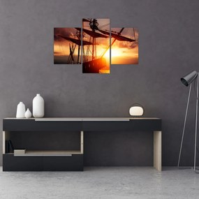 Tablou - Navă de pirați veche (90x60 cm)