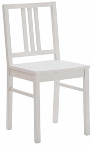SCAUN LEMN MASIV - ALB