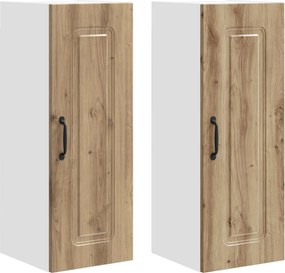 vidaXL Dulap de bucătărie cu depozitare Kalmar 2 pcs Stejar Artizanal