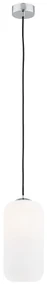 Pendul sticla design decorativ KALIMERA 14cm alb opal