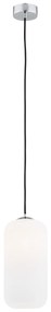 Pendul sticla design decorativ KALIMERA 14cm alb opal