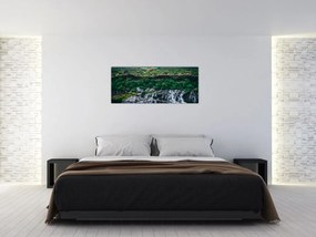Tablou cu cascade în natură (120x50 cm)