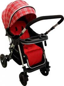Carucior nou nascuti 2 in 1 BABY CARE™ PRO 511, Cadru aluminiu, Maner reversibil, Spatar reglabil in 5 trepte, Amortizoare, Frana picior,Pliabil ,